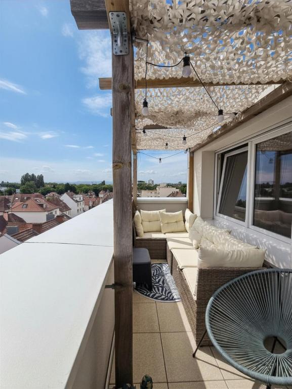 Strasbourg Neudorf - Terrasse privée - Tram 1min - 1