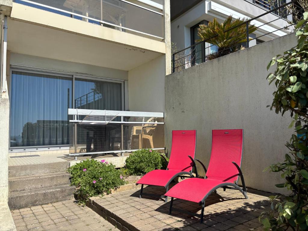Face mer devant la plage des libraires terrasse Parking - 4