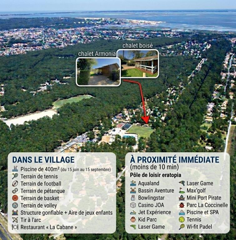 Chalet Boisé, climatisé - Piscine Village Khélus - 3