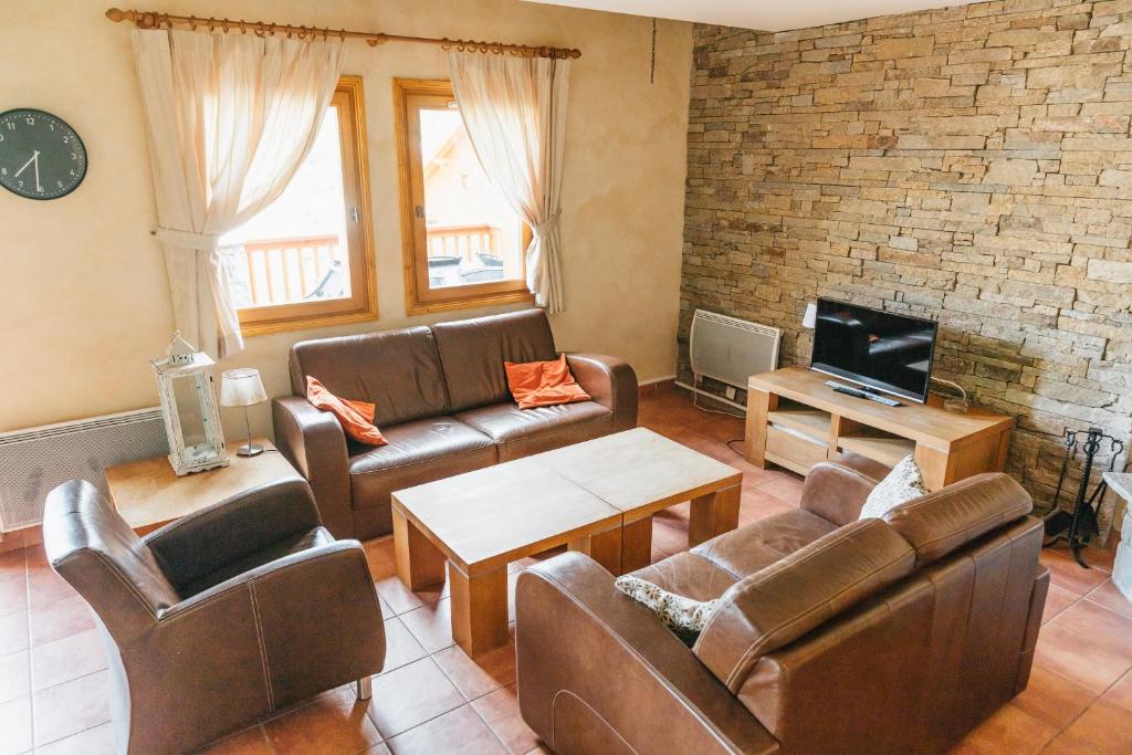 Chalets de luxe (6p) Avec 3 chambres et salles de bains. Centre Saint François Longchamp ski in- out - 5