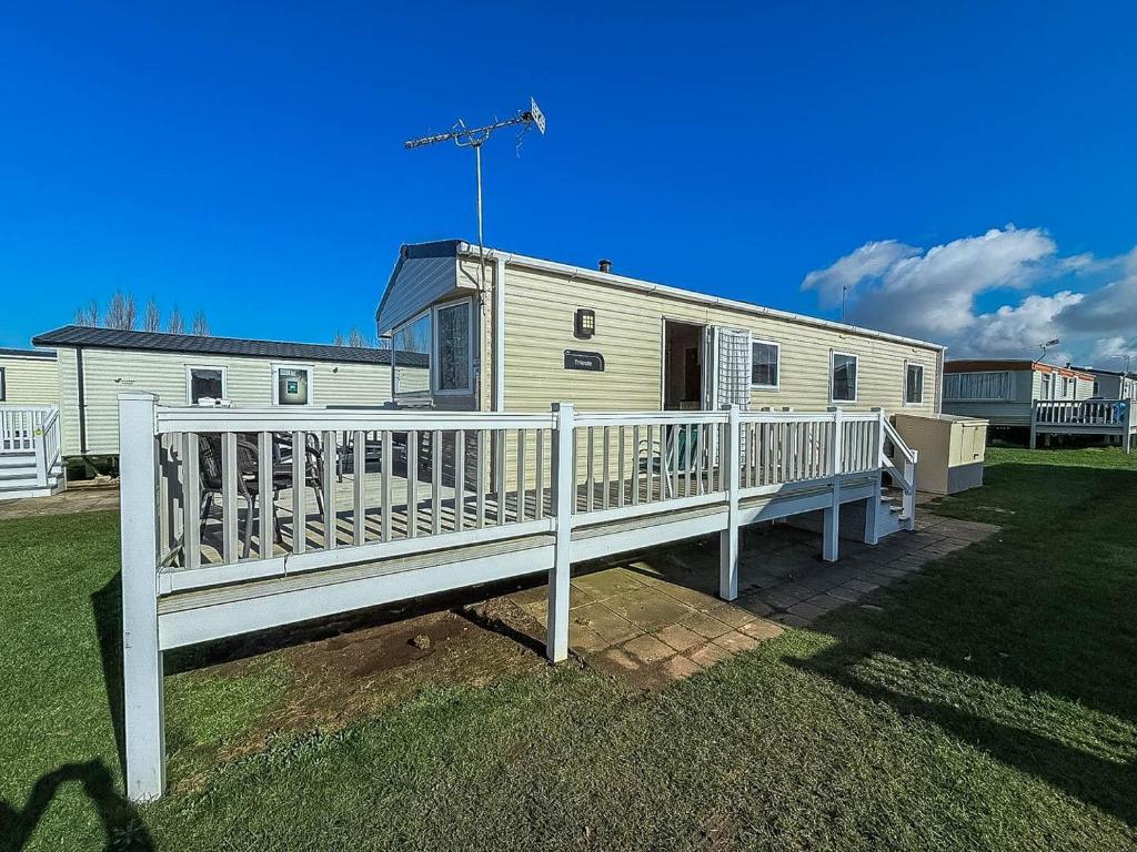 Caravan with decking at Manor Park, Hunstanton - pet-friendly stay