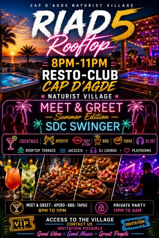 Village Naturiste Cap d'Agde Hôtel Libertin Location Studio Club Riad 5 - 4
