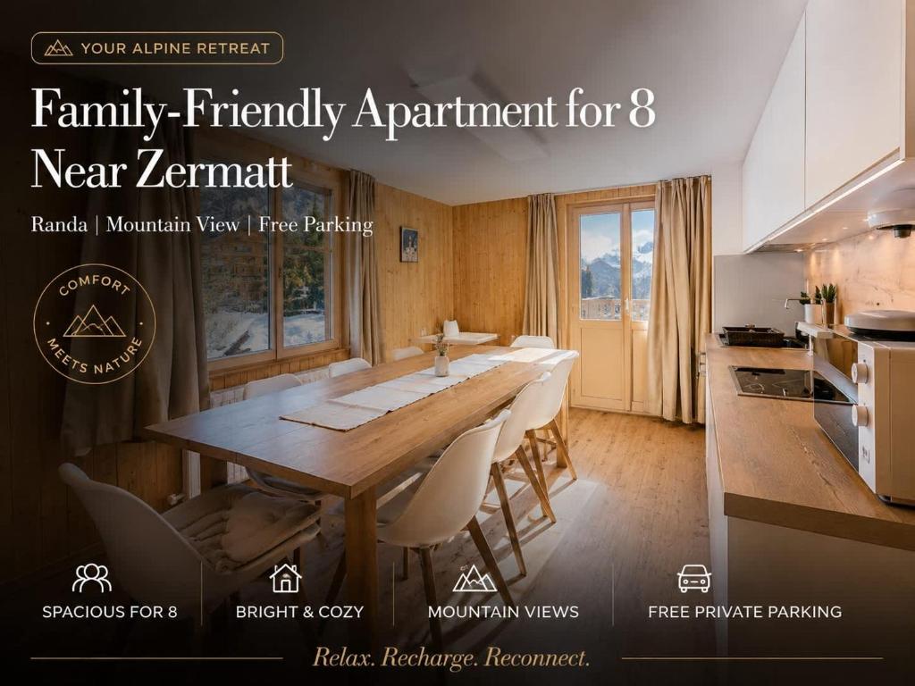 Family-Friendly Apartment for 8 near Zermatt - 1