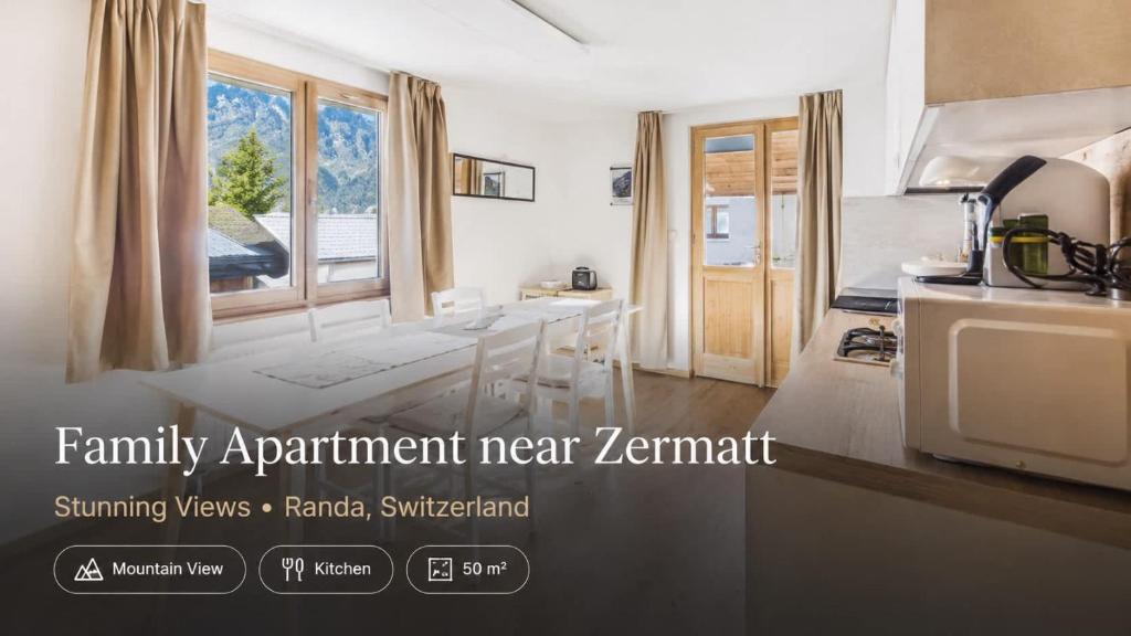 Family Apartment near Zermatt with Stunning Views - 1