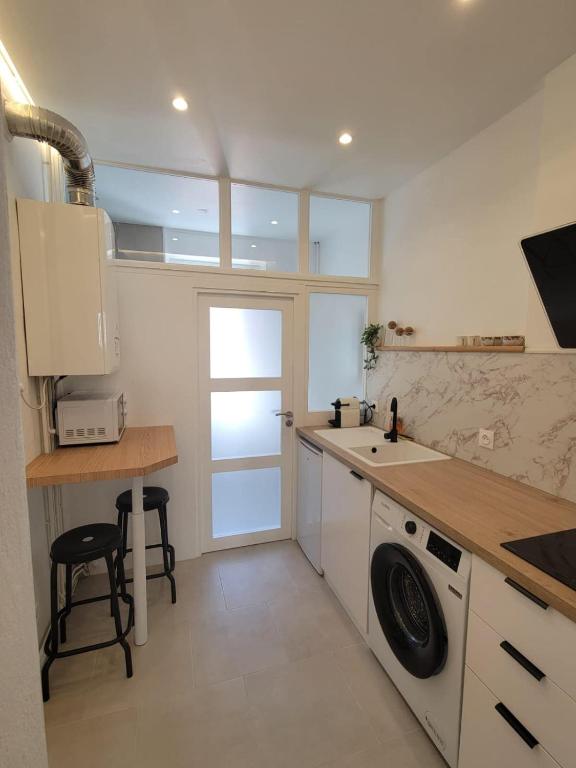 Appartement calme rénové - 3 min à pied de la gare - 4