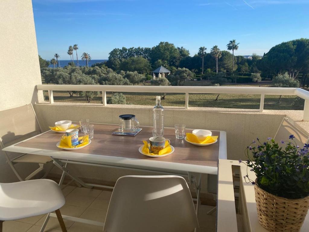 One-bedroom apartment with balcony, sea and park views, air conditioning, swimming pool and parking - 1