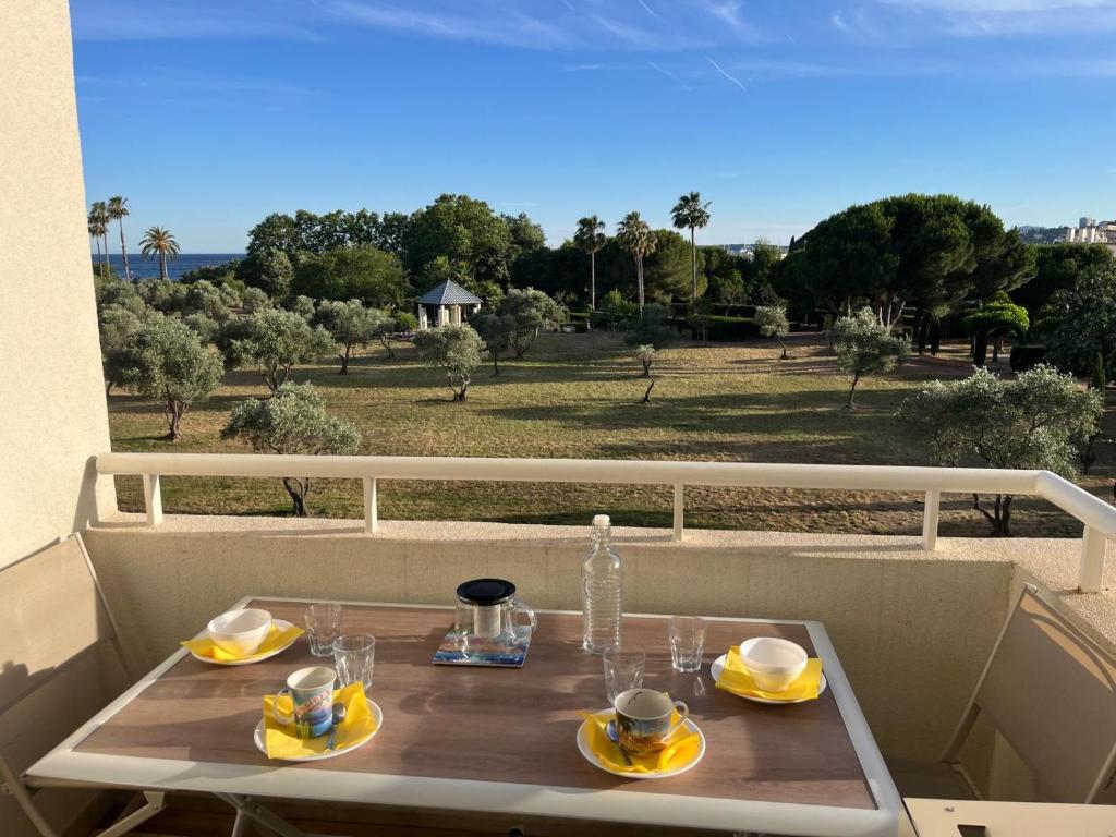 One-bedroom apartment with balcony, sea and park views, air conditioning, swimming pool and parking - 2