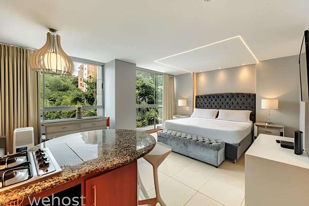 Stylish 1BR • AC • Pool & Gym • Provenza Area - 4
