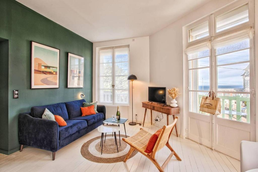 cabourg, 1 chambre avec balcon et vue mer - 1
