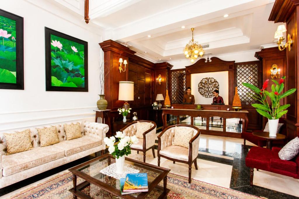 Lobby, Dhavara Boutique Hotel in Vientiane