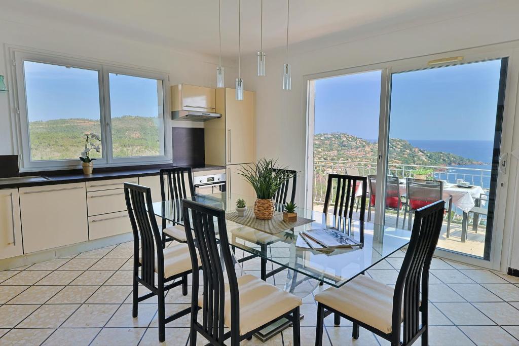 Haut de villa avec piscine privée et vue panoramique mer et Esterel - 5