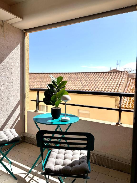 Studio avec balcon 100m de la mer et du port - 4