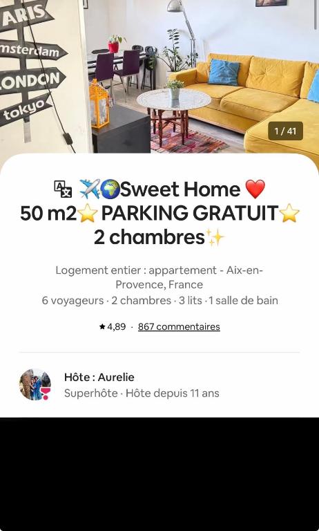 Sweet Home-PARKING GRATUIT - Appartement-proche centre ville-2 chambres - 2