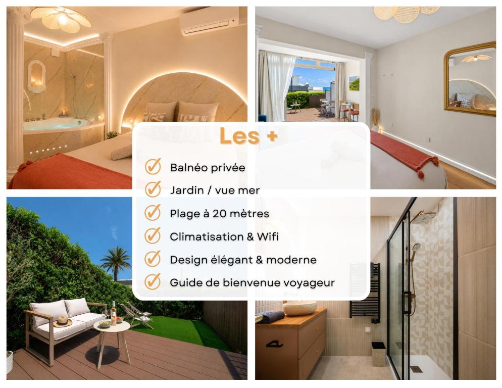 Aqua Roma Suite - Balnéo privée - Jardin vue mer - 4