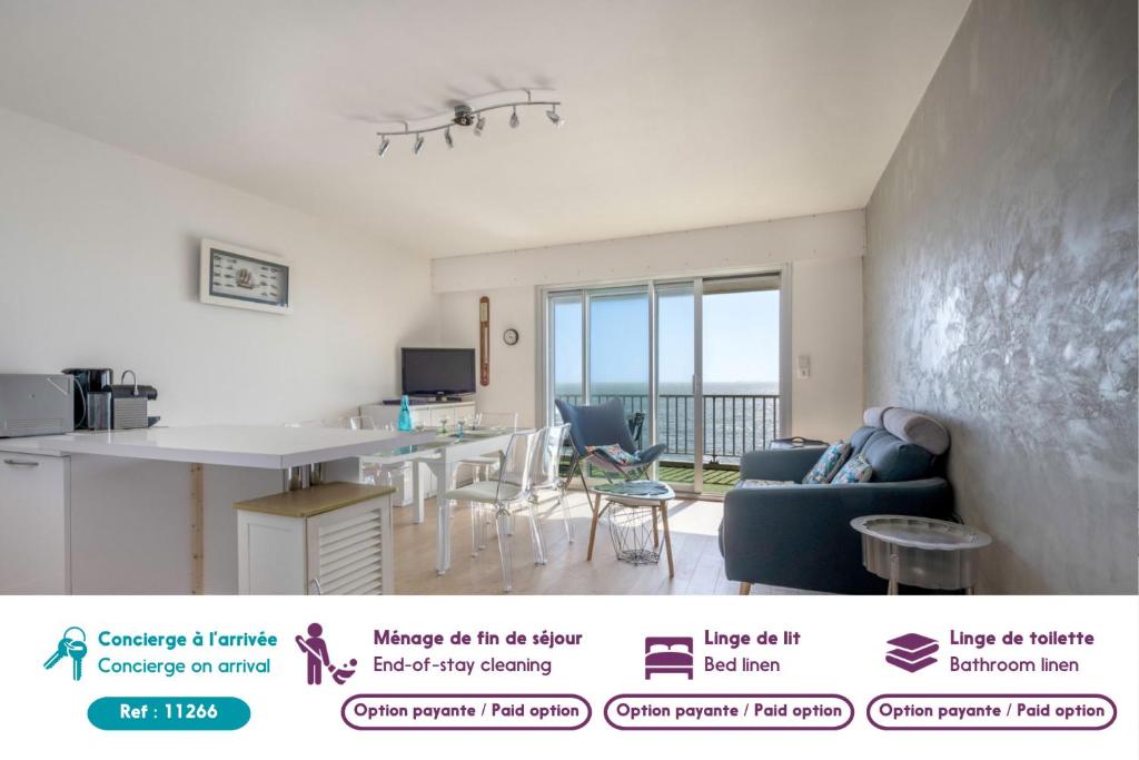 Appartement face mer avec balcon à La Baule -6pers - 2