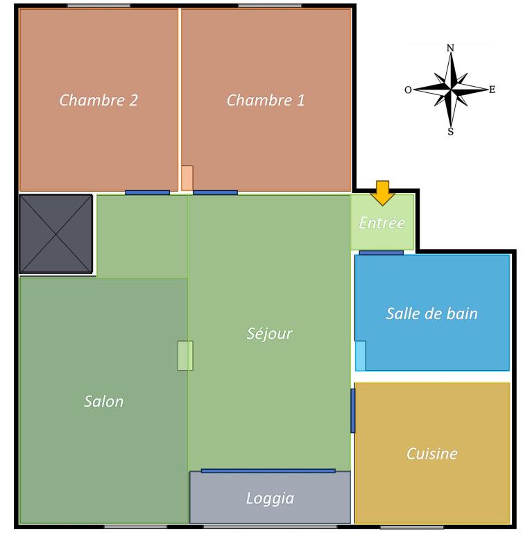Appartement T3 proche intra-muros - 2