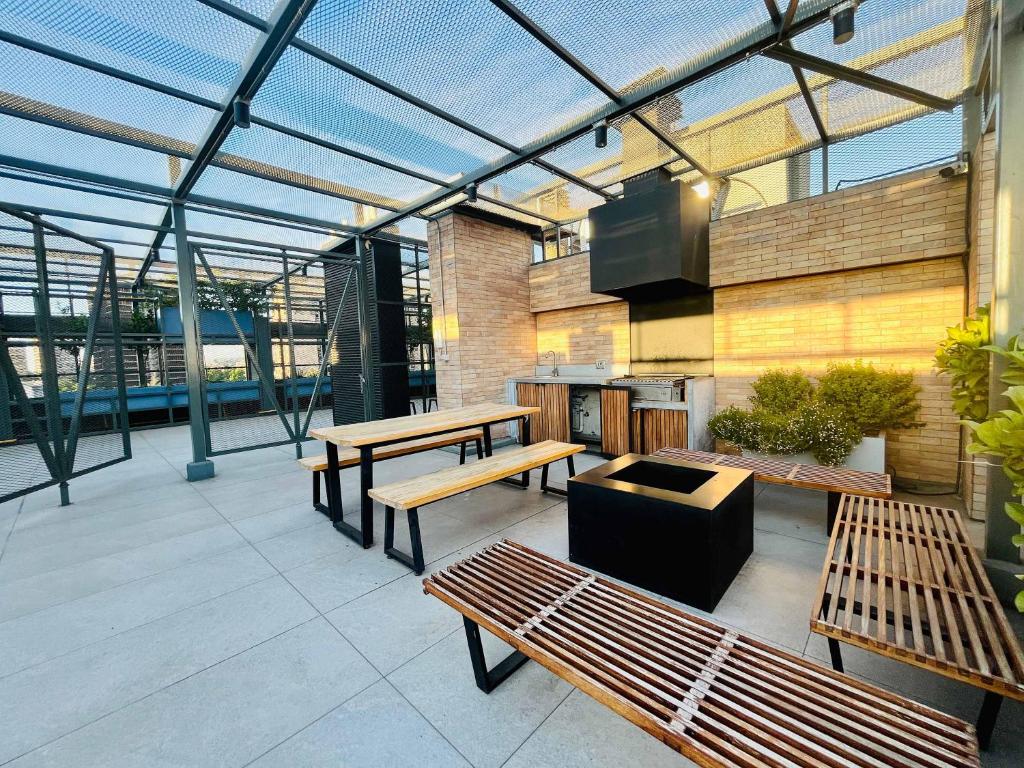 Modern Studio in Downtown Santiago Parking AC Gym - 1