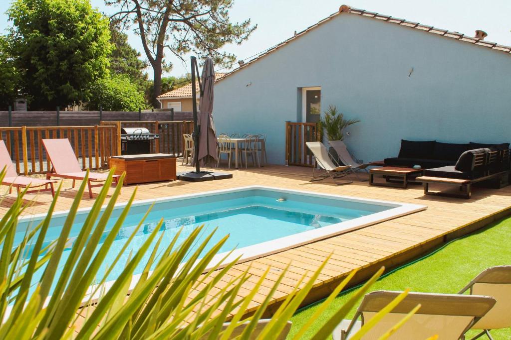 Maison Bleue 8 à 10pers avec Piscine - 5