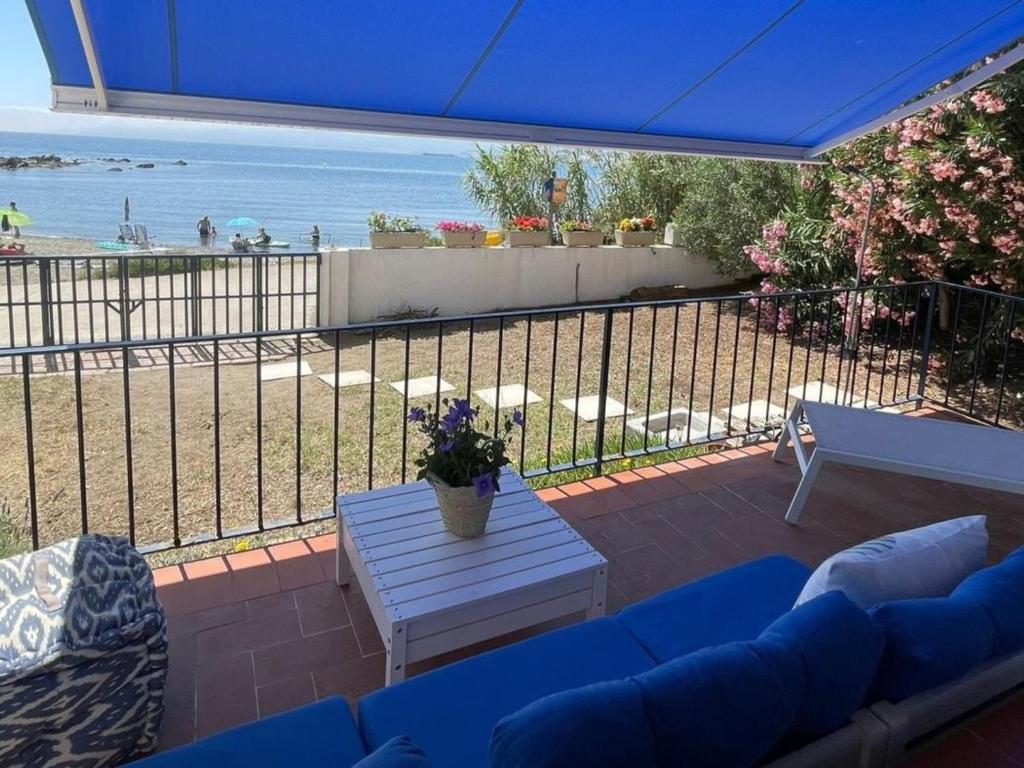 Apartamento reformado con jardín y terraza frente al mar en Cap Ras, cerca de Llançà, acepta mascotas - ES-170-29 - 2