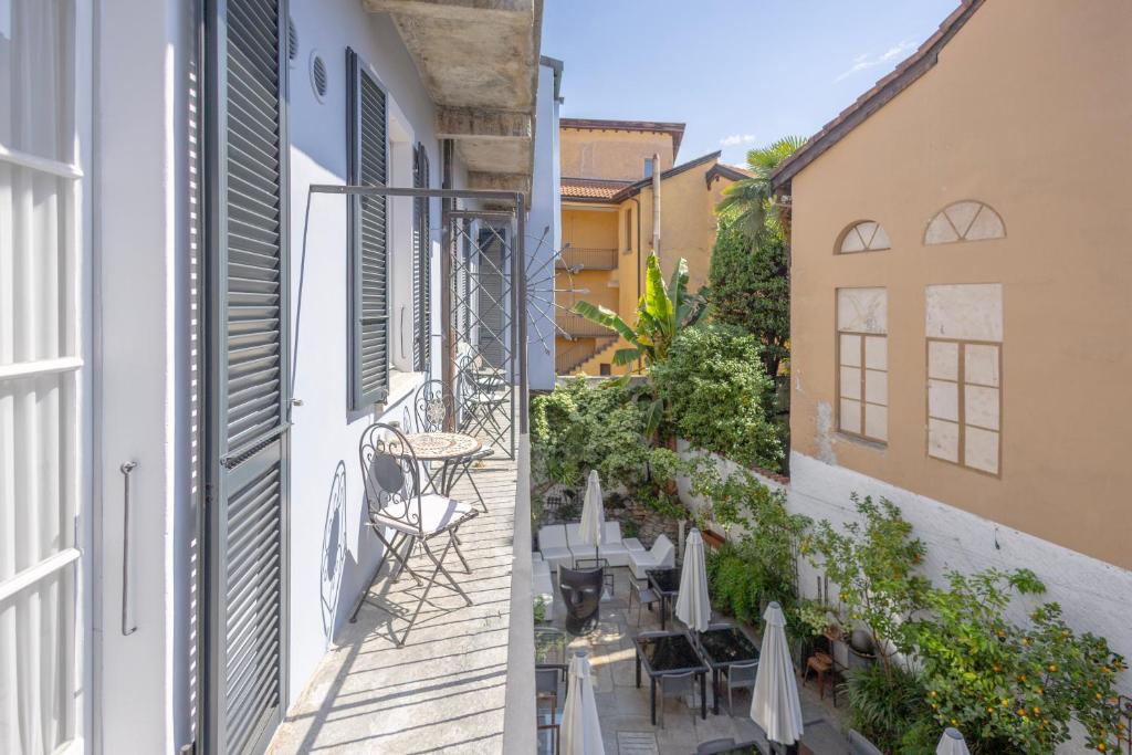 Balcony/terrace, Caffe dell'Arte Boutique Rooms Locarno in Locarno