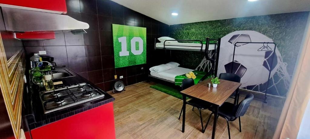 Walk 2 stadium from a football themed studio with kitchenette - 1