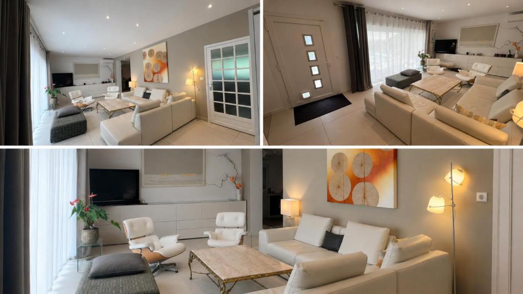 Grande villa climatisée avec piscine privée à Mougins proche Cannes - 5