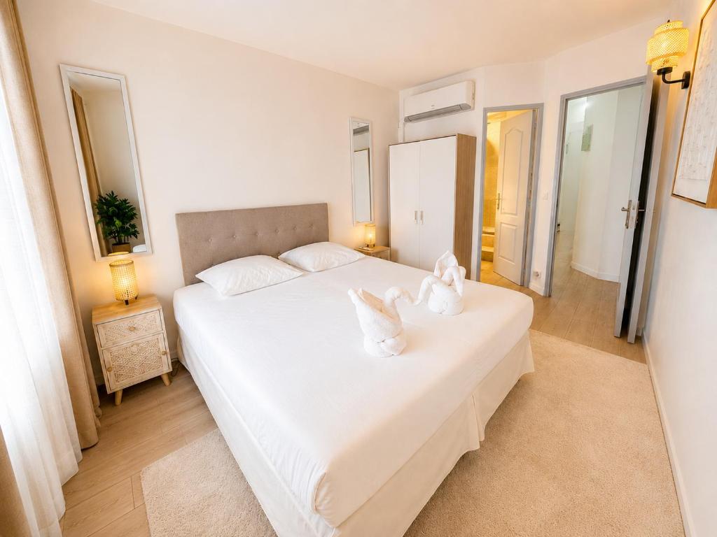 Cosy 2 bedrooms 2 bathrooms apartment - 1 min Palais & beaches - 5