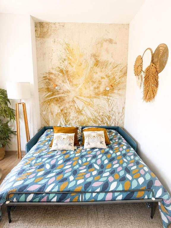 Appartement bord de mer tout équipé 4 personnes ,1 lit double et 1 lit superposé, accès direct plage, climatisation, parking privé gratuit - 3