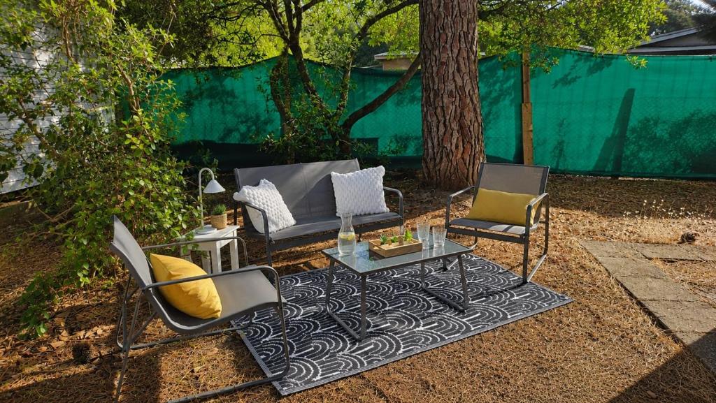 Mobil-home 2 chambres tout confort avec terrasse couverte - Camping calme entre Océan, Lac et Pinède - 2