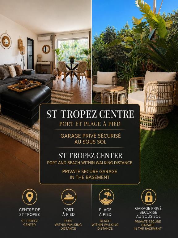 Saint Tropez centre parking et jardin privé inclus - 1