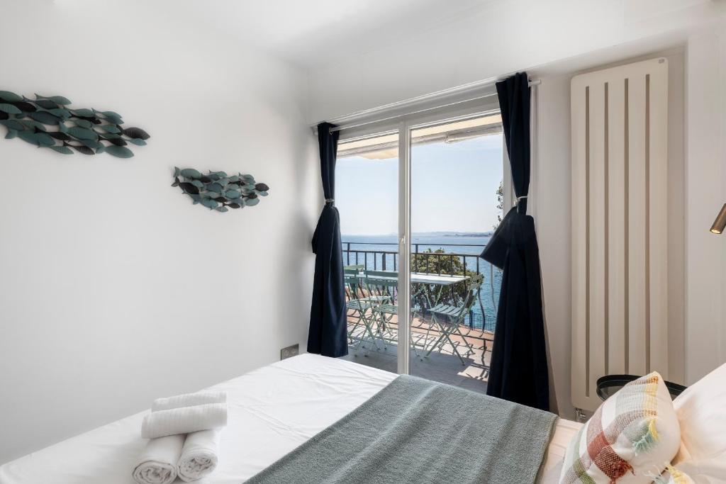 Nice Promenade, Best View on bay, sunny terrace, 4 guests, 2 bedrooms AC - 4