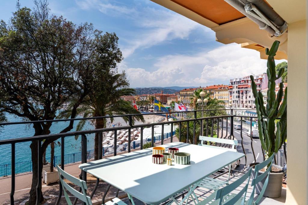 Nice Promenade, Best View on bay, sunny terrace, 4 guests, 2 bedrooms AC - 1