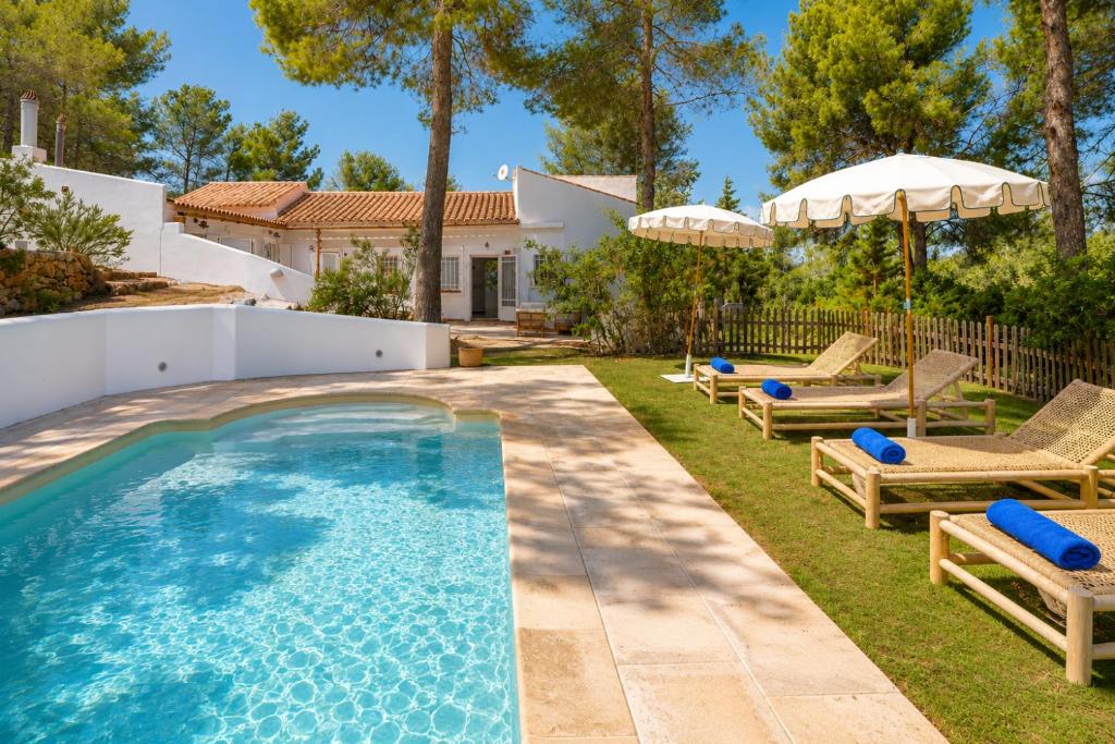 Can Rafalet Casa y piscina cerca de Cala Vadella - 3