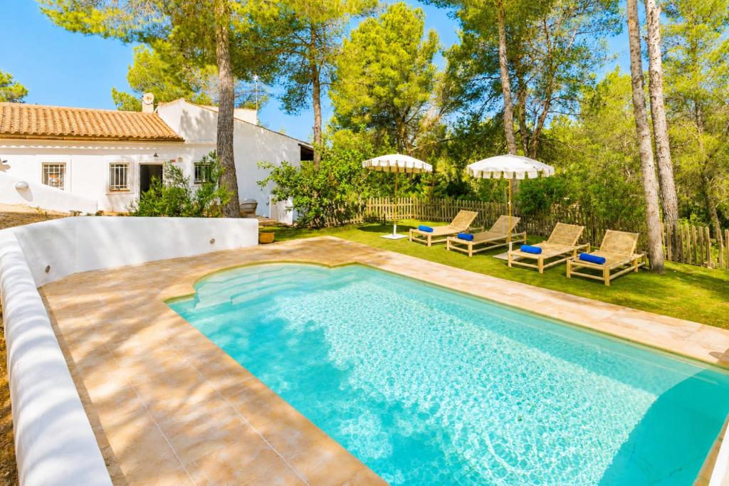 Can Rafalet Casa y piscina cerca de Cala Vadella - 1