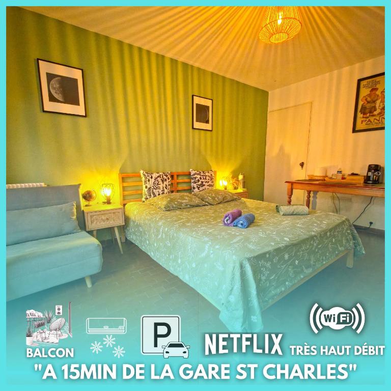 Létizia Balcon & Parking Privé - Belle de Mai - 1