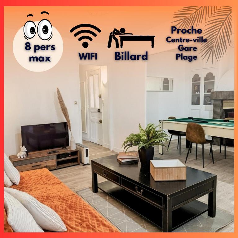 Le 39 Victor Hugo by GC - Grand F4 Cosy avec Billard & wifi - 1