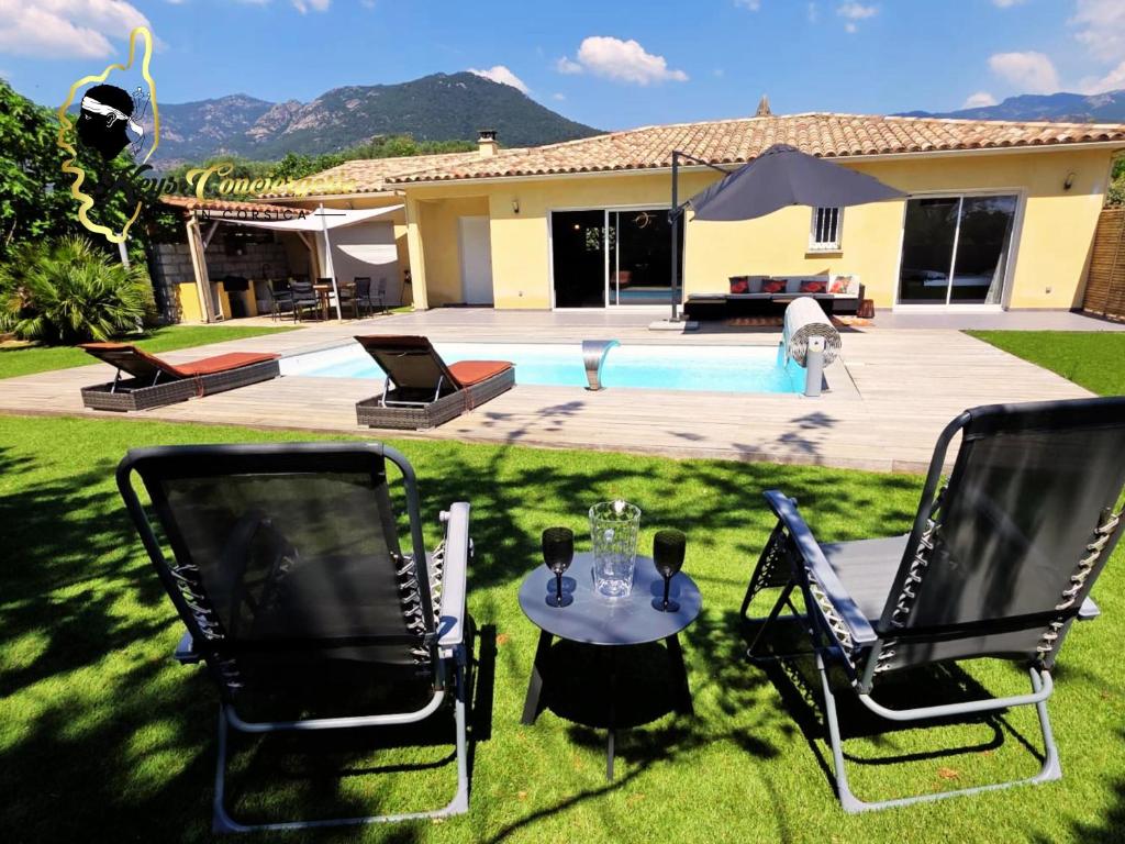 Villa 6 pers Piscine Chauffée Campagne Porto Vecchio - 2