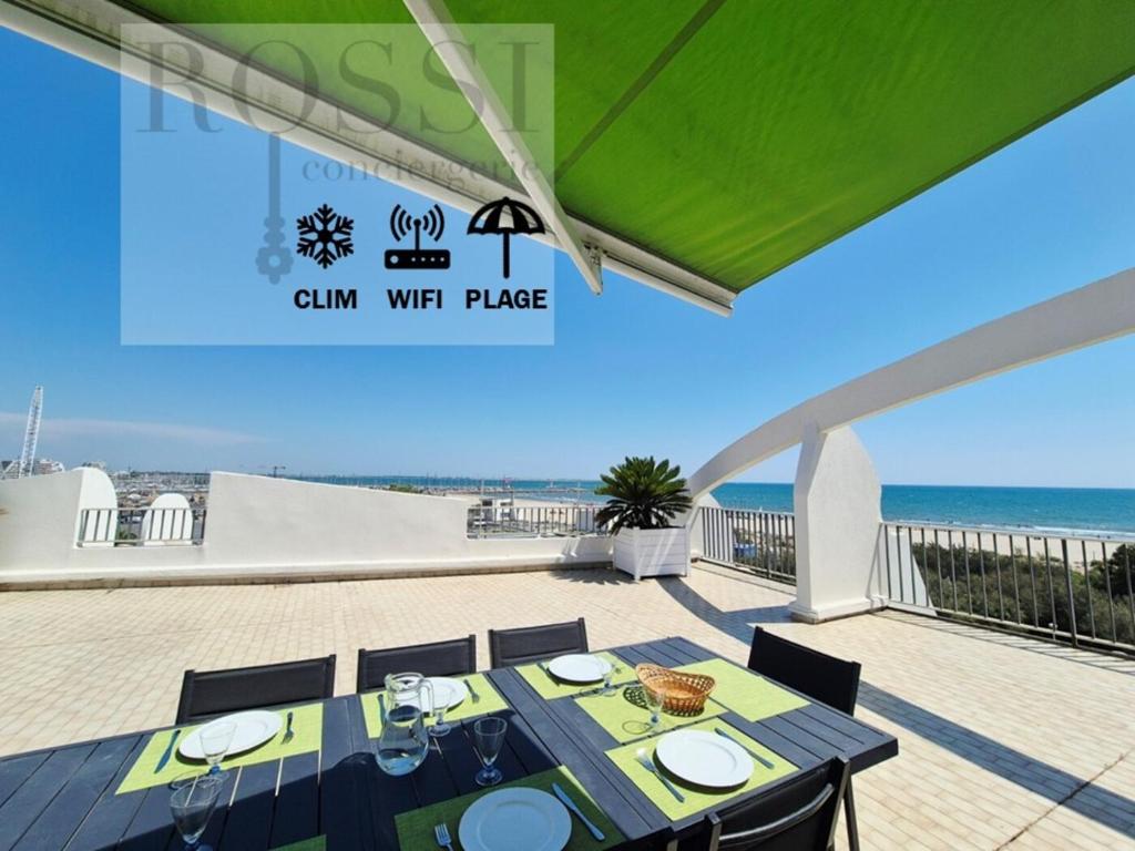 Rooftop sur la plage, Clim et Wifi fibre - ROSSIconciergerie - Linge inclus - 1