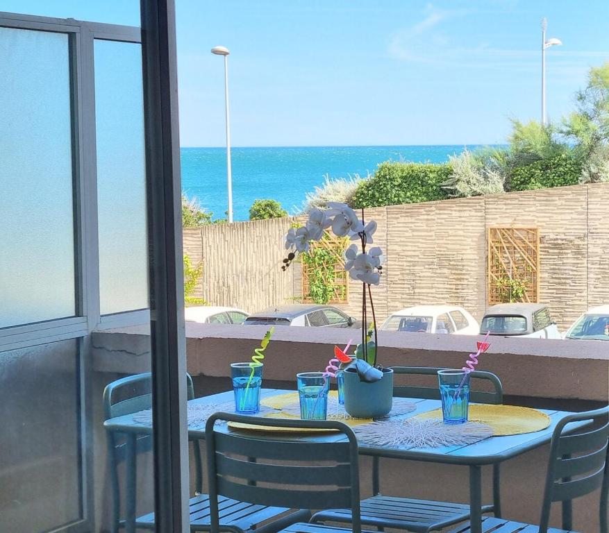 LE MARTY 7 Vue Mer Centre Terrasse Garage Piscine Climatisation - 5