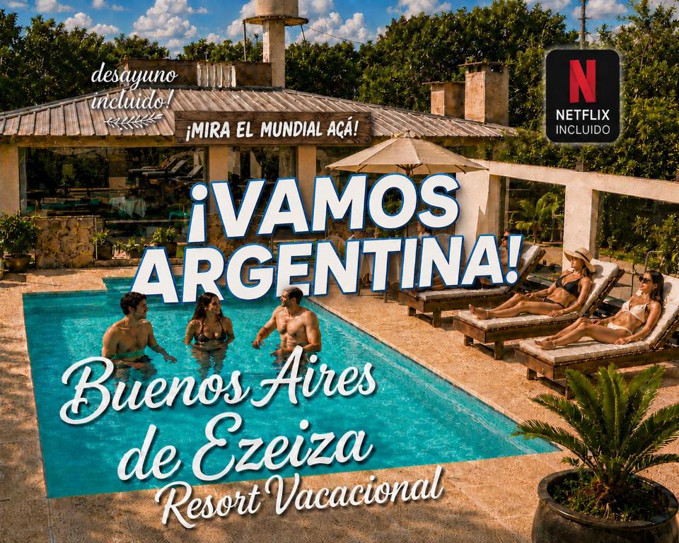 Buenos Aires de Ezeiza - Resort Vacacional - Amenities Premium en zonas a compartir - 3 Departamentos full - Desayuno, Netflix y Disney incluidos - Otra forma de Vacacionar - 1