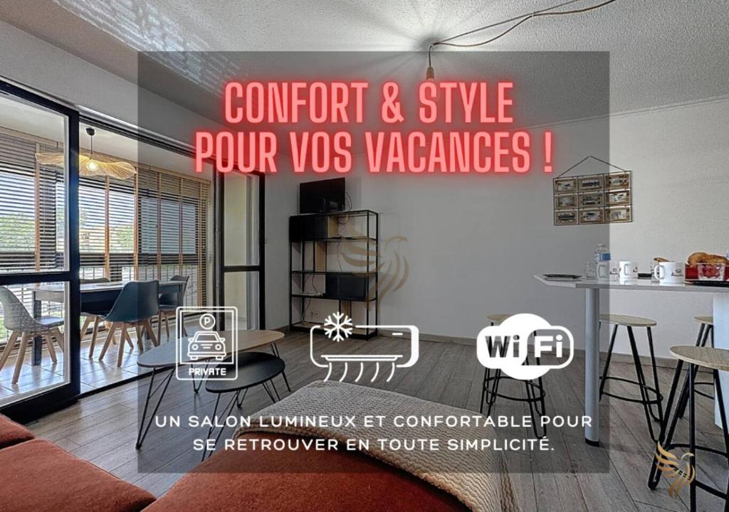 Studio 4pers-Terrace-clim-wifi-parking - 1