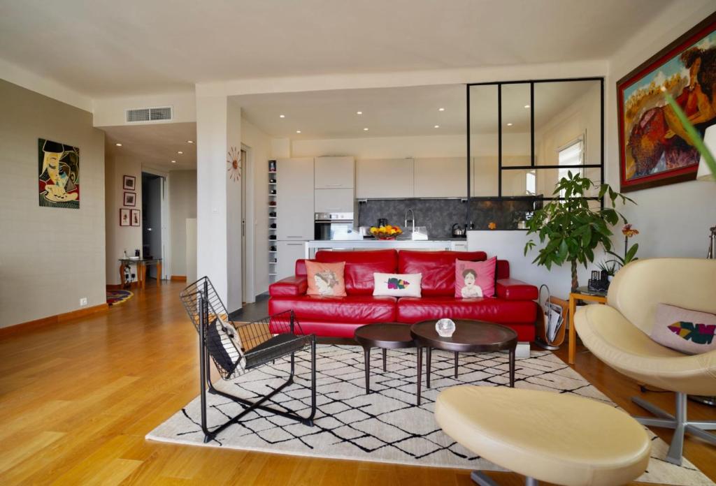 Appartement chic à Cannes, avec terrasse et cheminée, 83 m² - 3