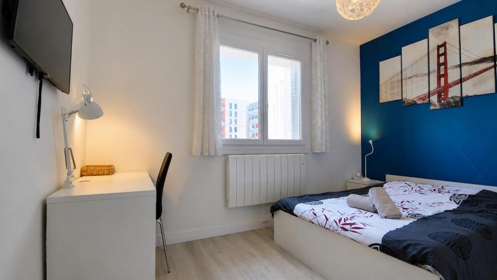 Le Smart & Cosy - Location Logement Entier - 3 Chambres - Parking Gratuit autour de la coproriété -- Wifi Fibre -Gare à 20 min - 5