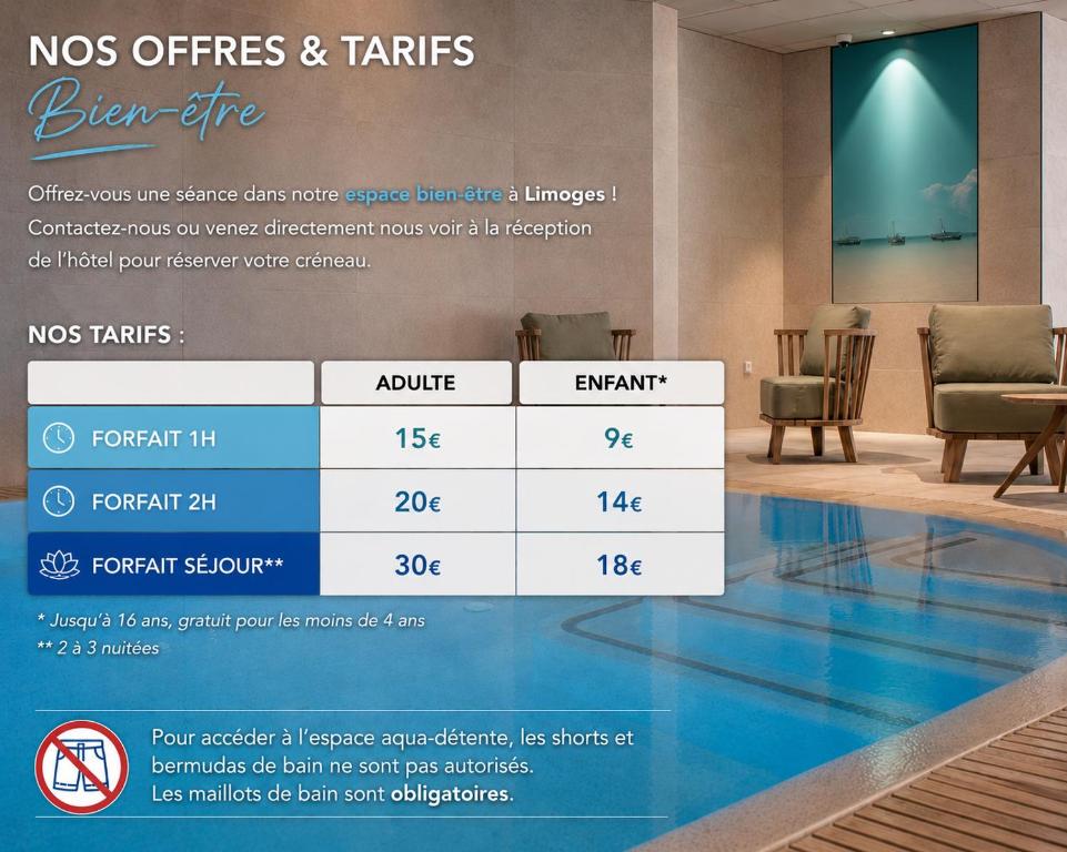 Brit Hotel Limoges Centre Gare - Hôtel & Spa - 3