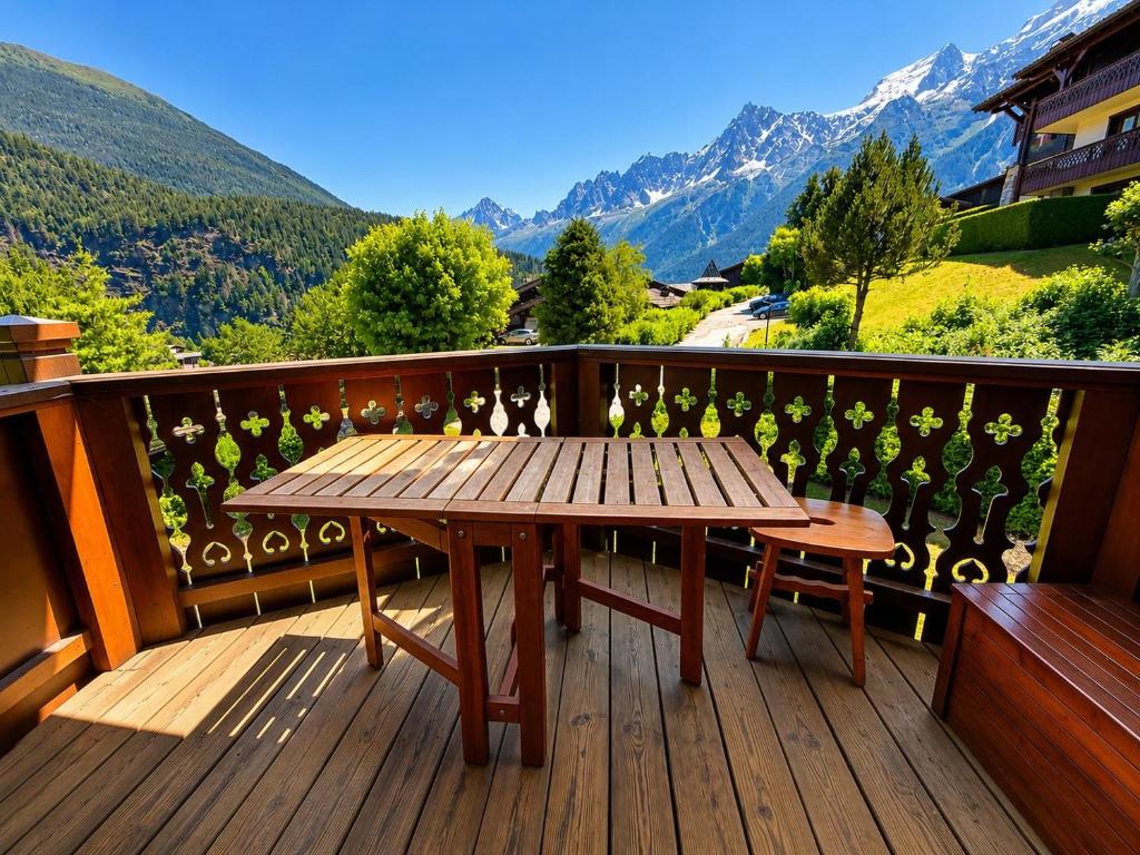 Les Houches vue magnifique avec piscine,pied des pistes de ski,garage - 2
