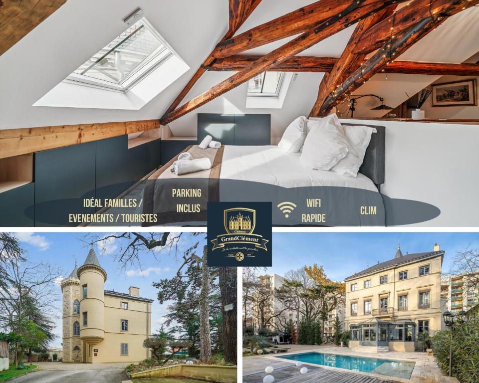 Suite Célestins by Château GrandClément - Appartement cosy sous les toits, Piscine - Parc - Wifi - Parking - à 10 min de Lyon - 1