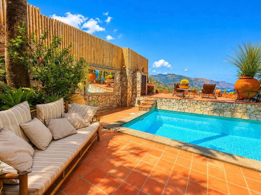 VILLA LOU TAORMINA Exclusive Private Villa with Panoramic Sea View Pool - 2