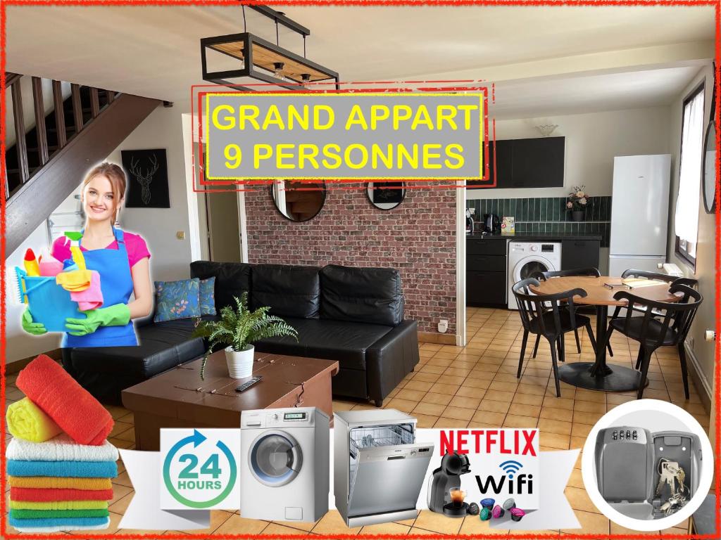 014 CHIC & COSY GRAND APPART DUPLEX 76m2 WIFI SMART TV NETFLIX ET VUE PANORAMIQUE - 5