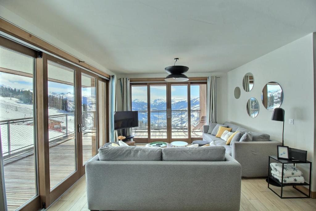 ARC 1600, Résidence Premium LE RIDGE, Appartement 10 personnes Vue Montagne,Ski aux pieds - Sauna, Hammam, Piscine intérieure chauffée, Salle de sport & fitness - 4