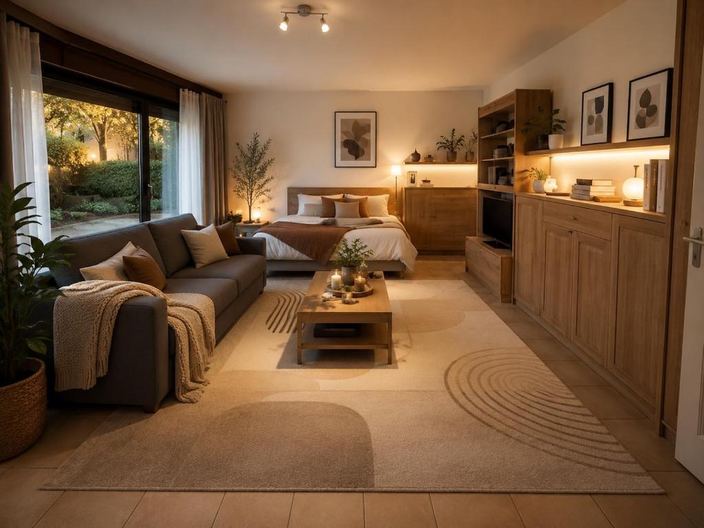 Luxury studio apartment with terrace in Meylan residential area - 1